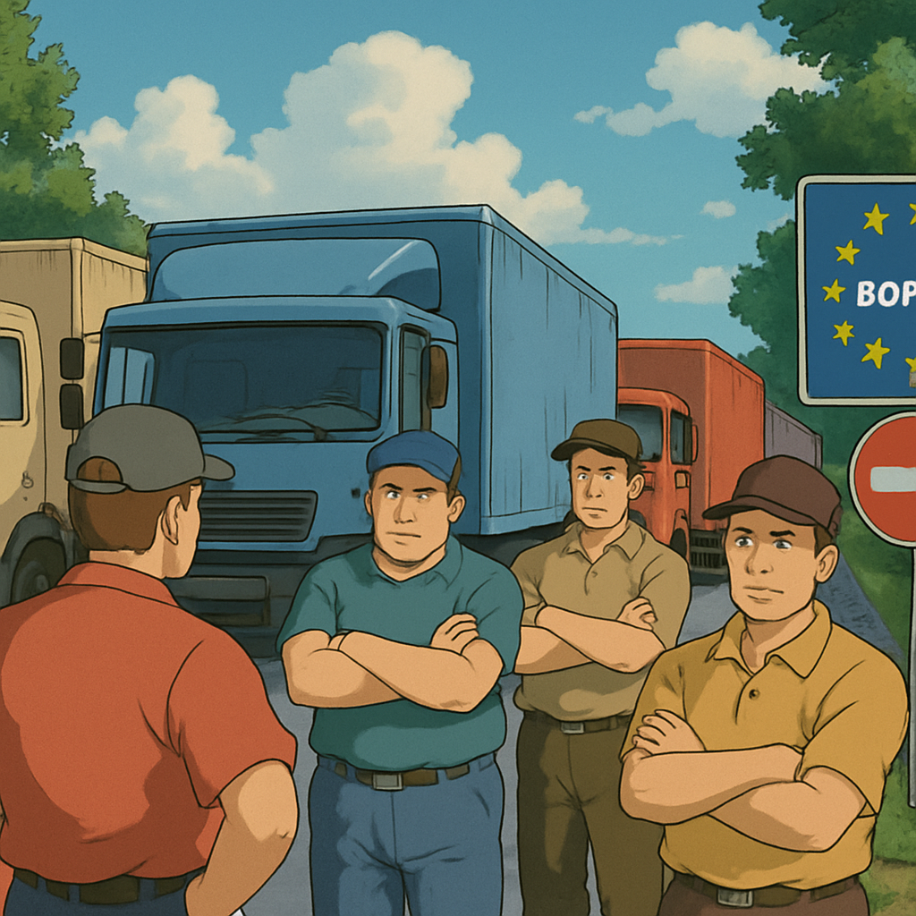 Lorry drivers from four Western Balkan countries blocked more than 20 EU border crossings to protest Schengen travel restrictions