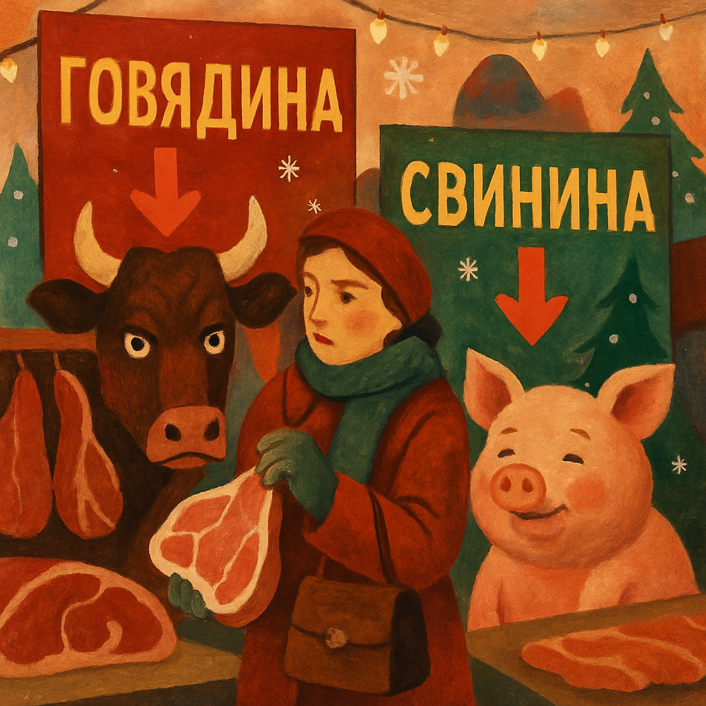 На Кипре перед Рождеством резко выросли цены на говядину, в то время как свинина подешевела, сообщает служба защиты прав потребителей