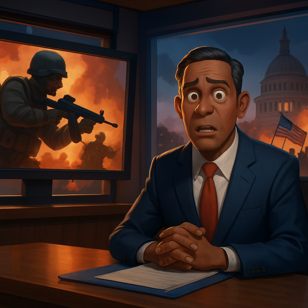 The term, used to describe war, poses dangers when applied to American political unrest