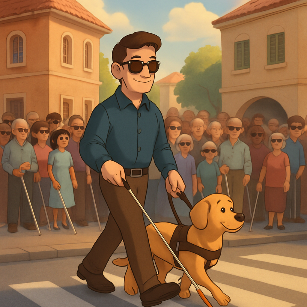 Only 5 out of more than 2000 visually impaired people currently living in Cyprus have a guide dog