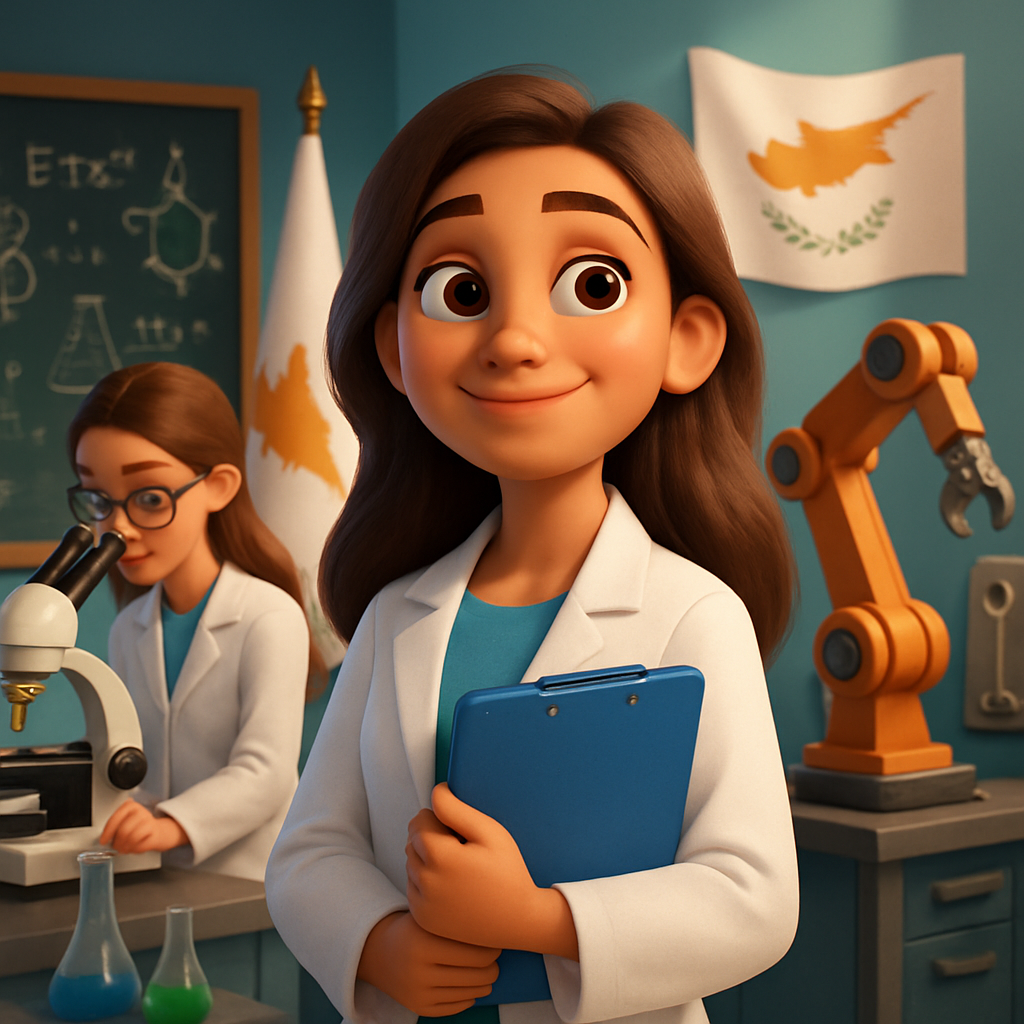 The share of women employed in the engineering and science sector in Cyprus is 42.