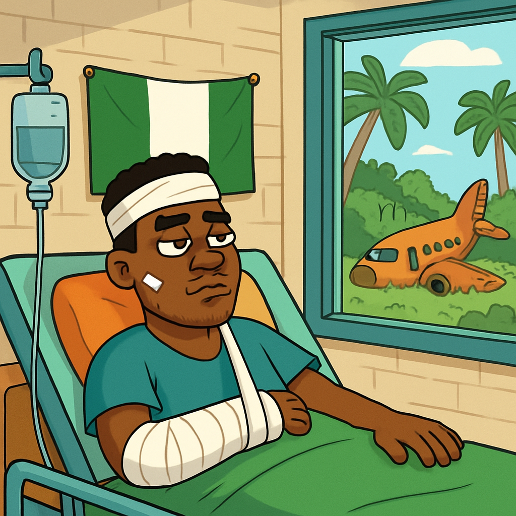 Joshua will initially stay in Nigeria as he recuperates from injuries sustained after the crash, his promoter said on Thursday