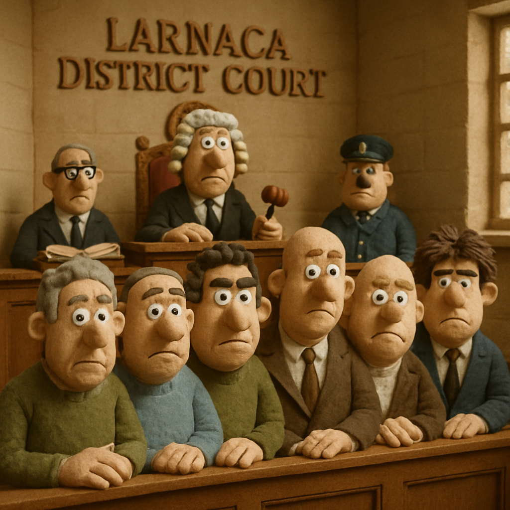 The Larnaca District Court is today hearing the case of five people who were arrested for extortion and money laundering