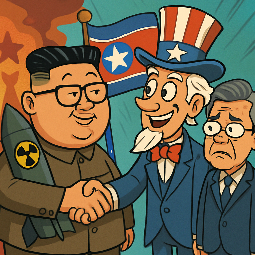 Kim Jong-un said North Korea could "get along well" with the United States if Washington acknowledges its nuclear status, but dashed hopes of a diplomatic thaw with Seoul