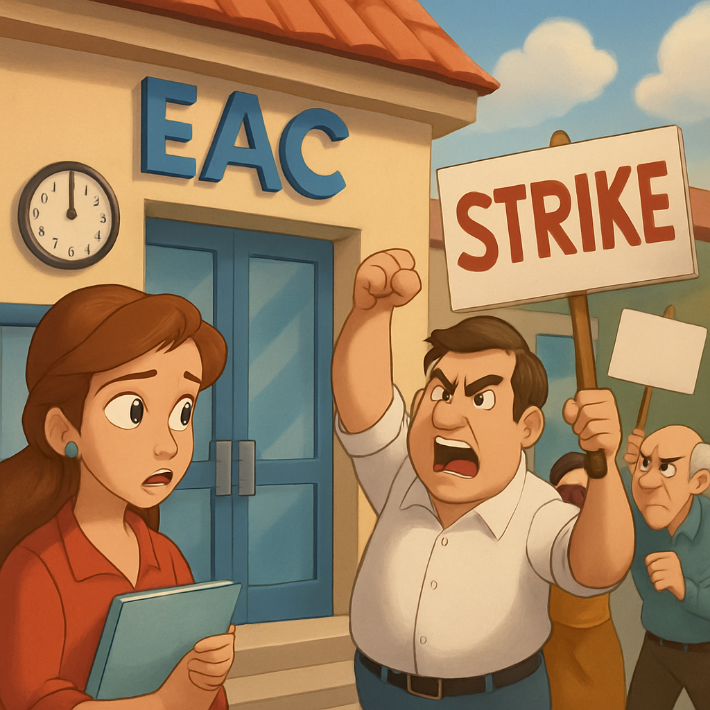 Los centros de atención al cliente y las oficinas de EAC en toda Chipre estarán cerrados de 7:45 a 10:00 el viernes 27 de febrero, debido a una huelga.