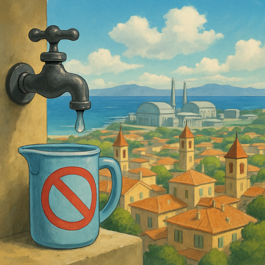From February 17 to 19, the supply of drinking water to Larnaca, Nicosia, and Famagusta will be reduced due to scheduled maintenance of the desalination plant.
